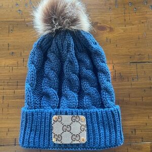 Upcycled Luxury Brand Beanie